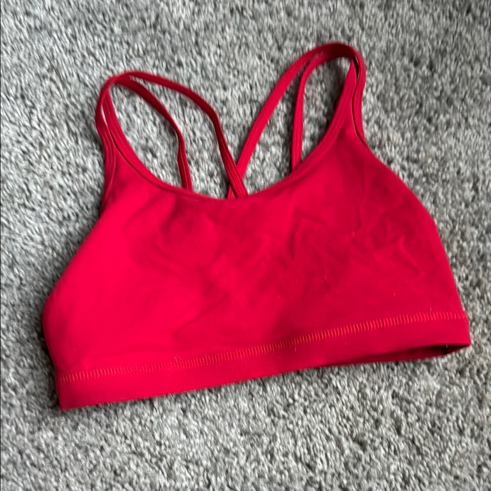 Red Women's Sports Bra by Born Primitive. Size Small